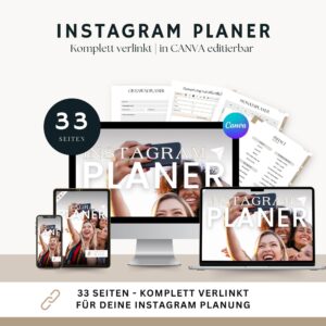 mockup vom instagram planer